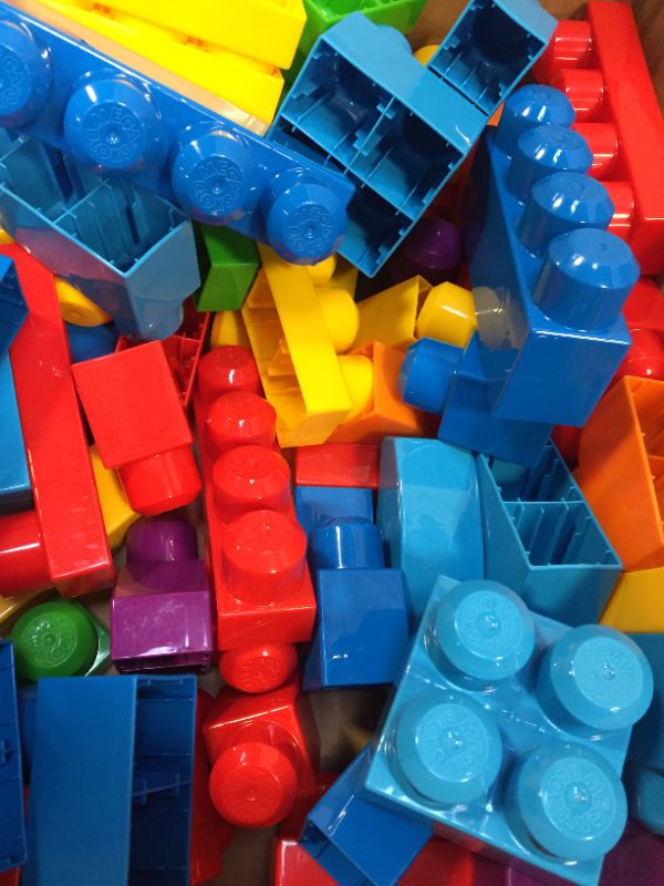 Photo 1 of Mega Bloks First Builders Big Building Bag with Big Building Blocks, Building Toys for Toddlers (80 Pieces) - Blue Bag 3-5 years
