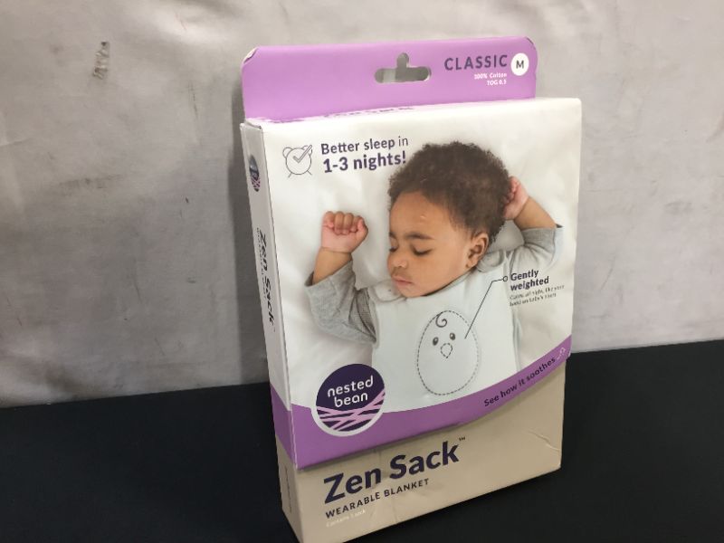 Photo 3 of  Nested Bean Zen Sack - Gently Weighted Sleep Sacks Baby: 6-15 Months Cotton 100 Help Newborn/Infant Swaddle Transition 2-Way Zipper Machine Washable---brand new---