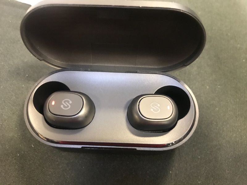 Photo 2 of SoundPEATS True Wireless Earbuds Bluetooth 5.0 Earphones with Built in Mic Stereo Headphones in-Ear, Deep Bass, Binaural Calls, One-Step Pairing, 35 Playtime, Upgraded TrueFree Plus
