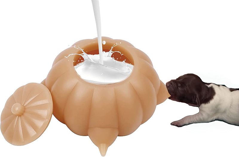 Photo 1 of Silicone Puppy Feeder with Nipples Pet Self Feeding Device for Kittens, Puppies, Rabbits