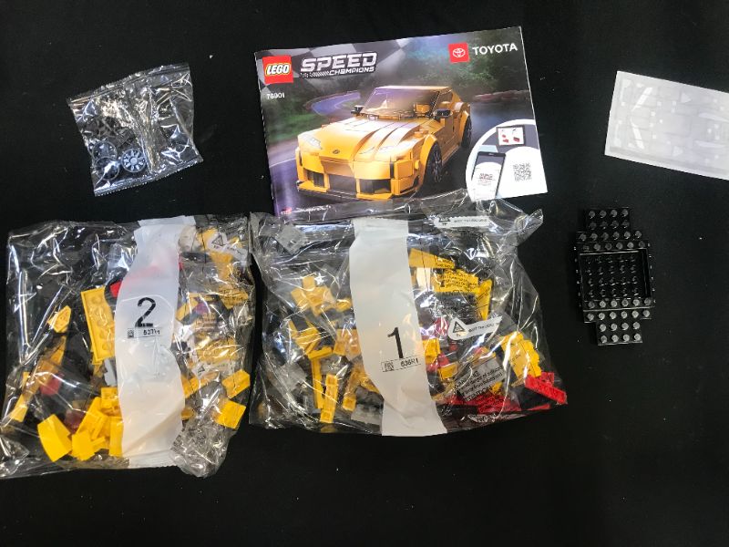 Photo 2 of LEGO Speed Champions Toyota GR Supra 76901 Toy Car Building Toy; Racing Car Toy for Kids; New 2021 (299 Pieces)
