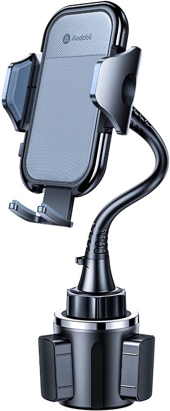 Photo 1 of [2021 Military-Grade] Andobil 15in Car Cup Phone Holder, [Stable & Adjustable] Long Gooseneck Cup Holder Phone Mount for Car, Automobile Cradle Fit for All Cell iPhone, Samsung, Pixel, LG & Others
