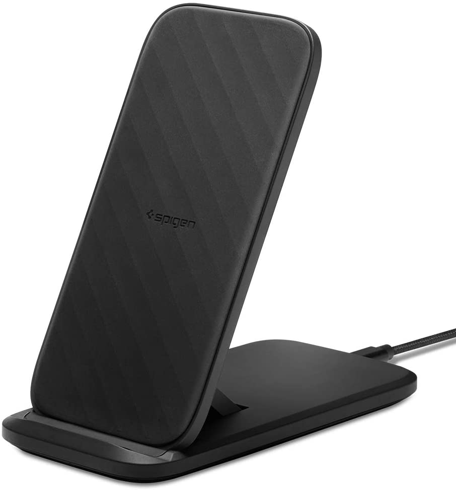 Photo 1 of Spigen Wireless Charger, Qi Certified 15W Convertible Wireless Charging Stand & Pad Fast Charge for iPhone 13 Pro Max Mini 12 11 XS Pixel 6 Pro Galaxy S21 Ultra S20 FE Note 20 Z Fold 3 (No AC Adapter)
