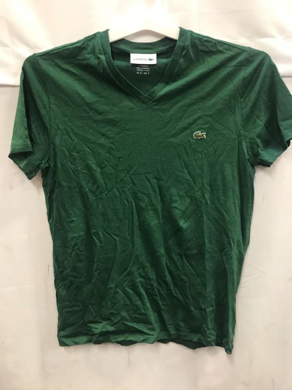 Photo 2 of Lacoste Men's Short Sleeve V-Neck Pima Cotton Jersey T-Shirt SMALL
