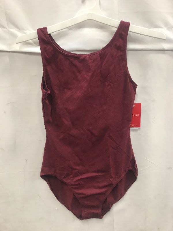 Photo 2 of Capezio Women's High-Neck Tank Leotard BURGUNDY SIZE X LARGE
