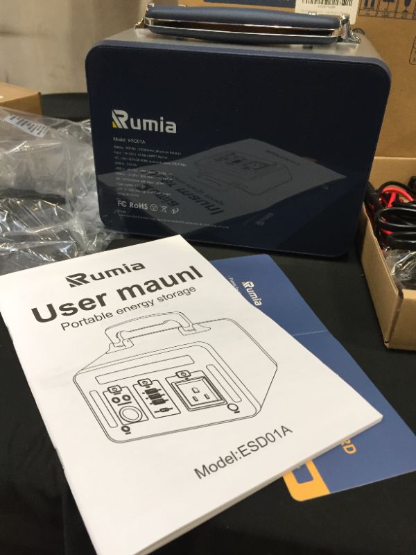 Photo 1 of ***NEW BRAND OPNE FOR PHOTO****Rumia Portable Power Station Explorer 300Wh/83200mAh, Lightweight and Intelligent Solar Generator, Three Charging Methods, 300w AC Sine Wave Output, Mobile Backup Battery for Travel, Camping, Outdoor Adventure Emergency
