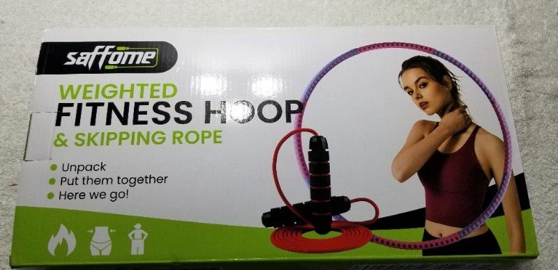 Photo 1 of  Weighted Fitness Hula Hoop with Jump Rope Exercise Detachable Hoop Removable Six-Section