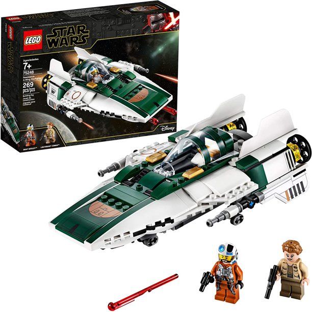 Photo 1 of LEGO Star Wars: The Rise of Skywalker Resistance A Wing Starfighter 75248 Advanced Collectible Starship Model Building Kit (269 Pieces)