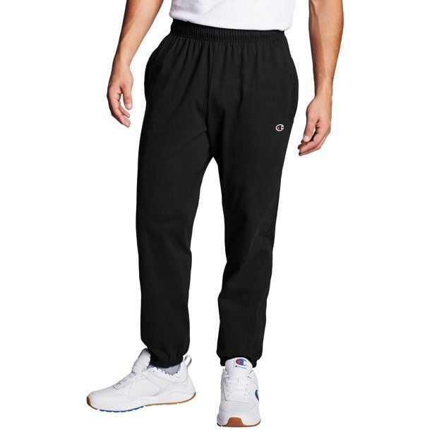 Photo 1 of champion Closed Bottom Jersey Pants, black, small