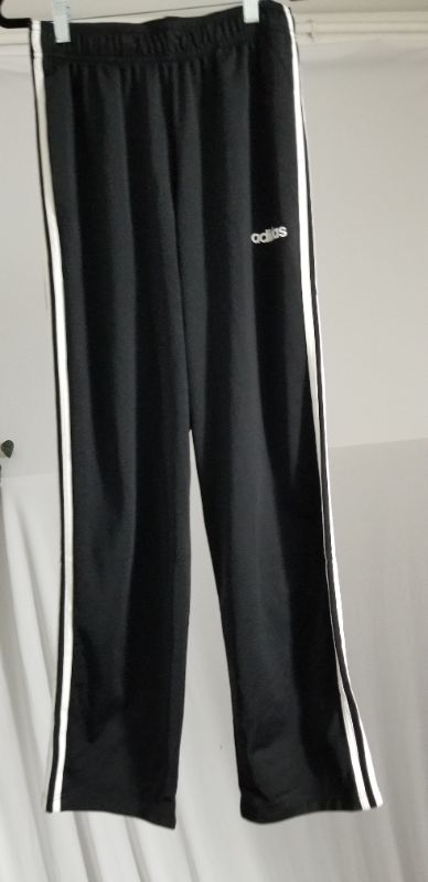 Photo 1 of adidas Men's Essentials 3-Stripes Tricot Track Pants, BLACK, SMALL