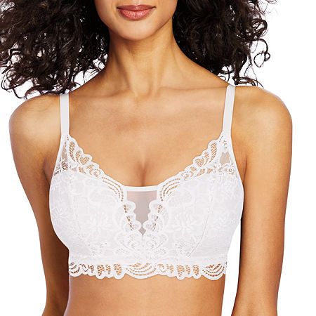 Photo 1 of BALI  Women's Lace Desire Wirefree Bra by Bali in White (Size L)