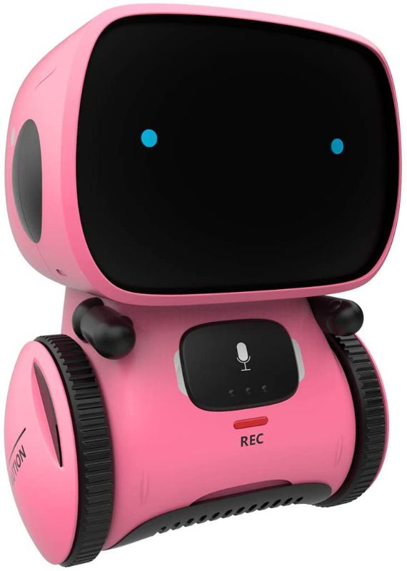 Photo 1 of 
Hover over image to zoom
98K Robot Toy for Kids, Smart Talking Intelligent Partner and Teacher Robots with Voice Control and Touch Sensor, Sing, Dance, Repeat, Gift for Boys and Girls Ages 3 and Up