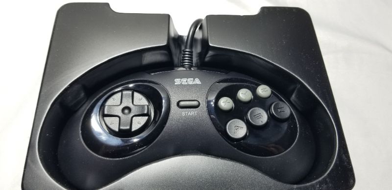 Photo 2 of Retro-Bit Official Sega Genesis Controller 6-Button Arcade Pad for Sega Genesis - Original Port - Black
