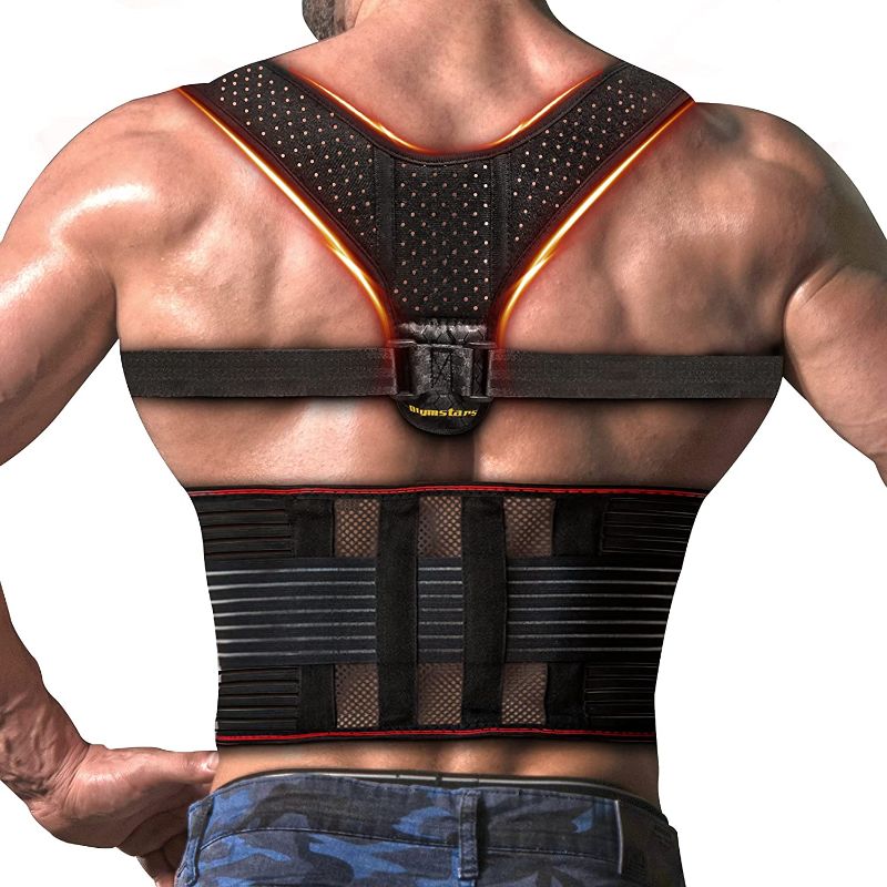 Photo 1 of 
Olymstars Posture Corrector for Men and Women, 3-in-1 Adjustable Back Support