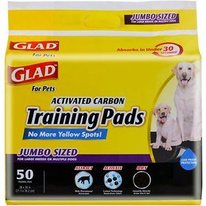 Photo 1 of 
Glad Activated Carbon Jumbo Sized Dog Training Pads, 50 Count