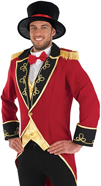 Photo 1 of Red Showman Circus Master Costume for Men (standard size)