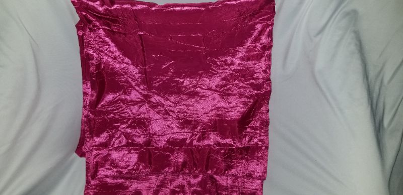 Photo 1 of 58 x 60 inch satin fabric, pink
