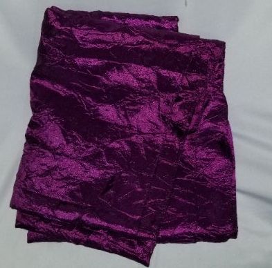 Photo 1 of 58 x 60 inch satin fabric, purple