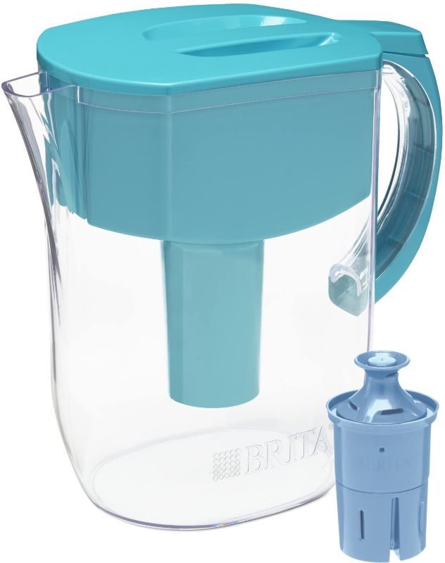 Photo 1 of Brita Longlast Everyday Water Filter Pitcher, Turquoise, Large, 10 Cups, 1pc