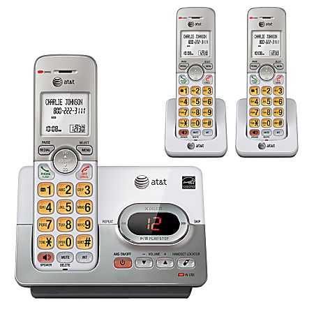 Photo 1 of AT&T EL52303 DECT 6.0 Expandable Cordless Phone System With Digital Answering Machine