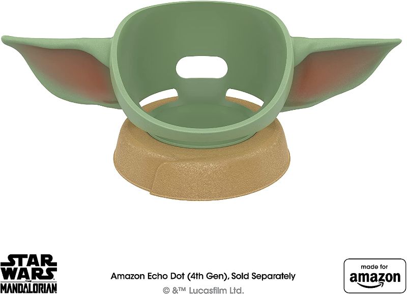 Photo 1 of All New, Made for Amazon, featuring The Mandalorian Baby Grogu ™-inspired Stand for Amazon Echo Dot (4th Gen)