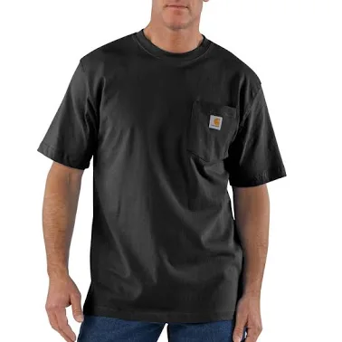 Photo 1 of Carhartt Loose Fit Heavyweight Short-Sleeve Pocket T-Shirt for Men, black, lg