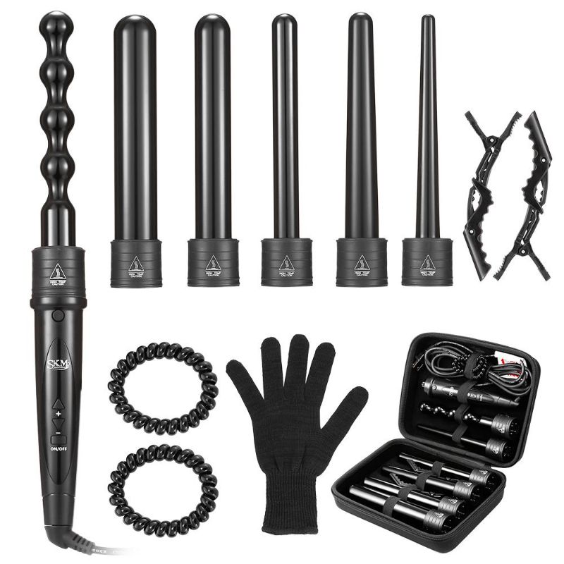 Photo 1 of SKM SM - C505 6 In 1 Curling Iron Wand Set for Wave Hairstyling