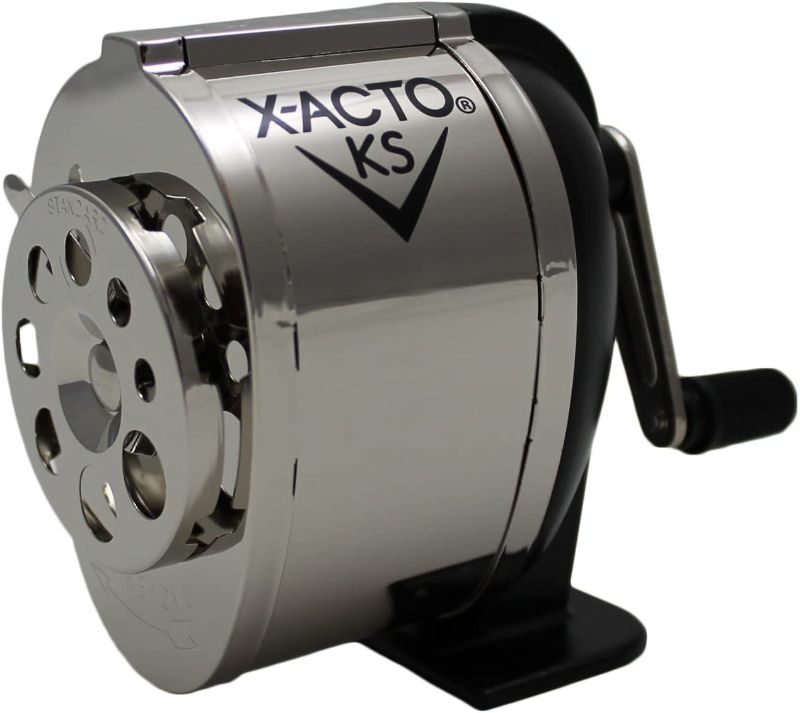 Photo 1 of
X-ACTO Ranger 1031 Wall Mount Manual Pencil Sharpener,Silver/Black