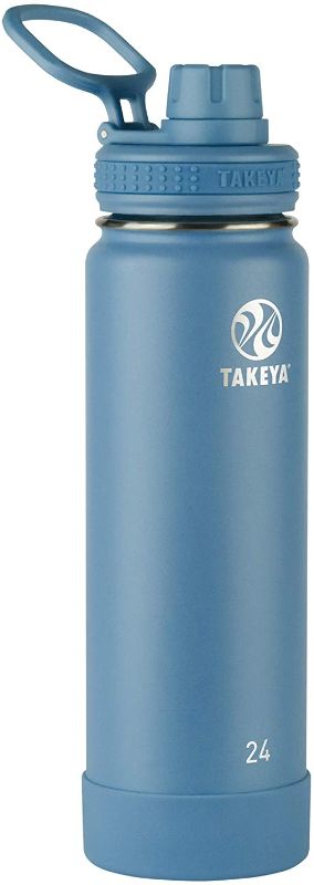 Photo 1 of 
Takeya Actives Insulated Water Bottle w/Spout Lid, Bluestone, 24 Ounce
