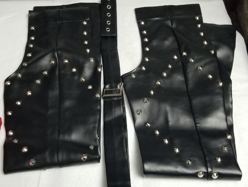 Photo 1 of ALL TALL FAUX LEATHER CHAPS/COWBOY BIKER  PANTS ATTACHMENTS, 