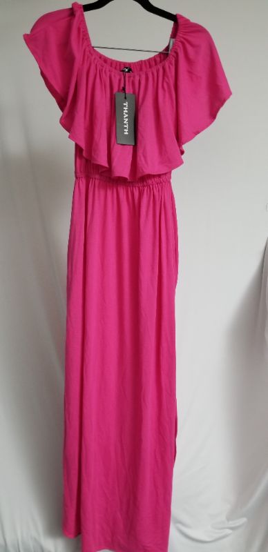 Photo 1 of 
THANTH RUFFLED RUCHED TOP SUMMER DRESS, MED, PINK
