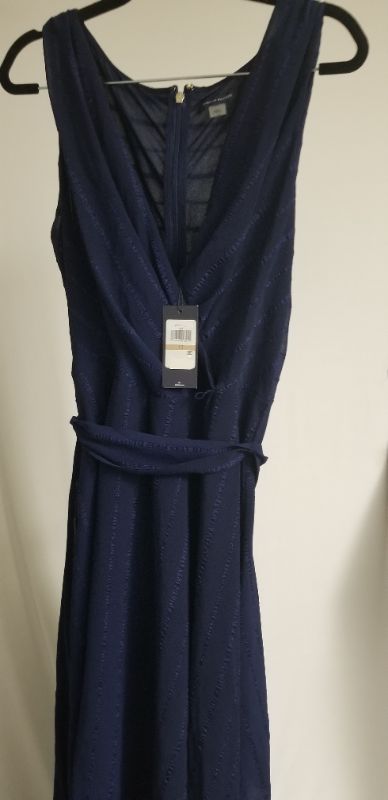 Photo 2 of Tommy Hilfiger High-Low MIDI Dress, SKY CAP CLUE, SIZE 12