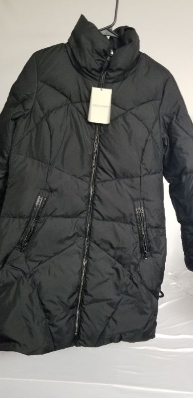 Photo 2 of Cole Haan Women's Hooded Down Puffer Coat - Black, med