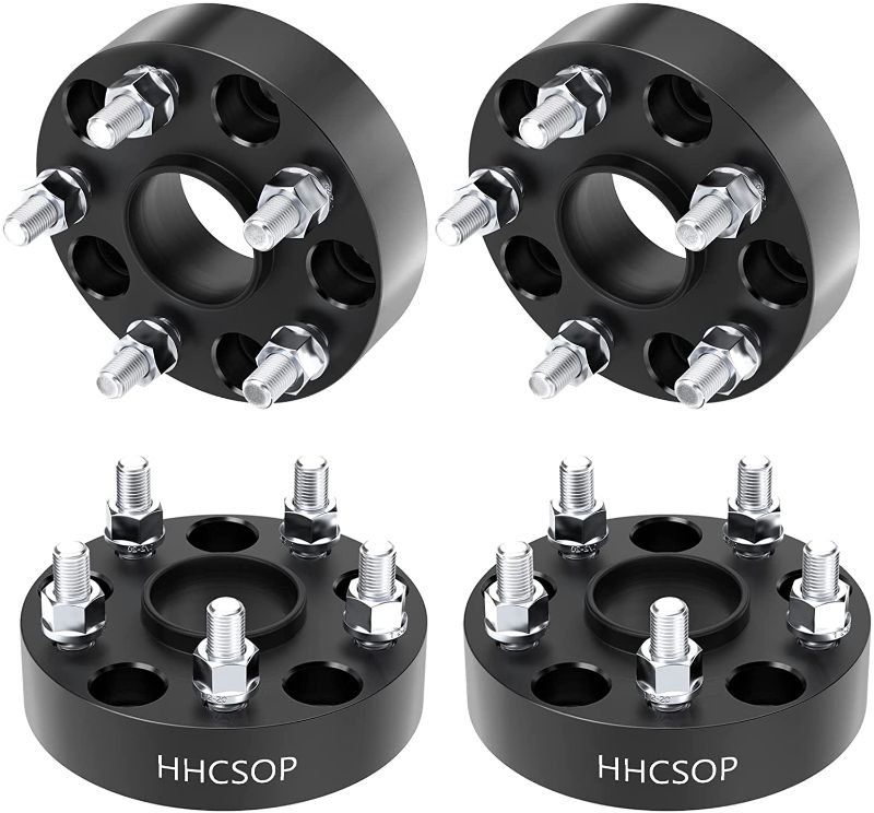 Photo 1 of 5x5 Hubcentric Wheel Spacers 1.5" (38mm) for Jeep 1999-2010 Grand Cherokee WJ WK, 2007-2018 Wrangler JK JKU, 2006-2010 Commander XK, 5x127mm 5 Lug Forged Wheel Adapters with 1/2"-20 Studs 71.5mm Bore
