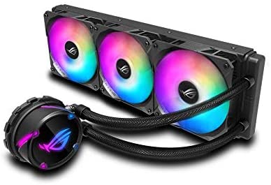 Photo 1 of ASUS ROG Strix LC 360 RGB All-in-one AIO Liquid CPU Cooler 360mm Radiator, Intel 115x/2066 and AMD AM4/TR4 Support, Triple 120mm 4-pin PWM Fans