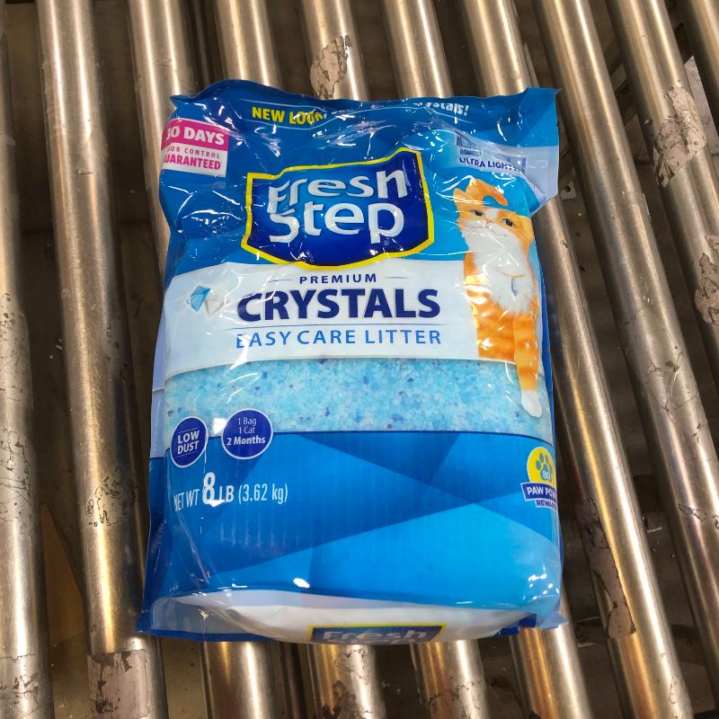 Photo 2 of Fresh Step Cat Litter, Easy Care, Premium Crystals - 8 lb