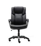 Photo 1 of Amazon Basics High-Back Bonded Leather Executive Office Computer Desk Chair - Black