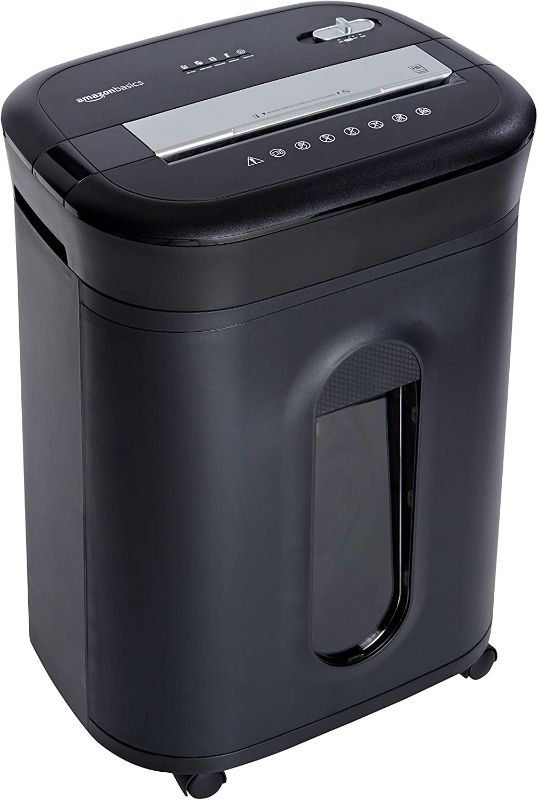 Photo 1 of Amazon Basics 15-Sheet Cross-Cut Paper, CD Credit Card Office Shredder