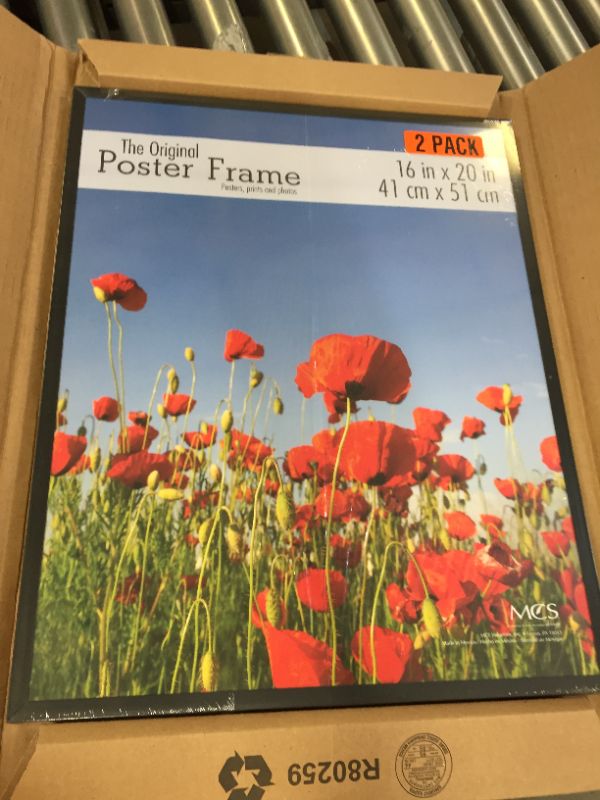 Photo 2 of Americanflat 16x20 Poster Frame in Black - Composite Wood with Polished Plexiglass - Horizontal and Vertical Formats for Wall with Included Hanging Hardware
