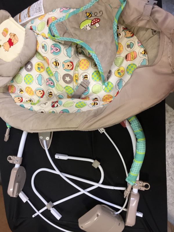 Photo 1 of Bright Starts Disney Baby Bouncer Seat  Winnie the Pooh Dots  Hunny Pots