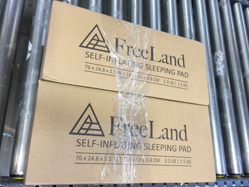 Photo 1 of 2 Pack of FreeLand Camping Sleeping Pad Self Inflating with Attached Pillow, Compact, Lightweight