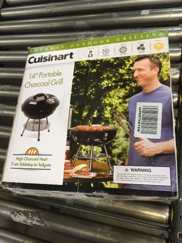 Photo 2 of Cuisinart Portable Charcoal Grill - Black 14 in