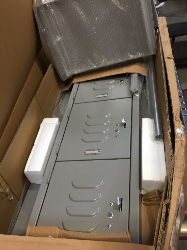 Photo 4 of Salsbury Industries Grey Box-Style Bridge Locker, Gray