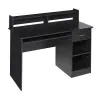 Photo 1 of 44 in. Rectangular Black 1 Drawer Computer Desk with Keyboard Tray
