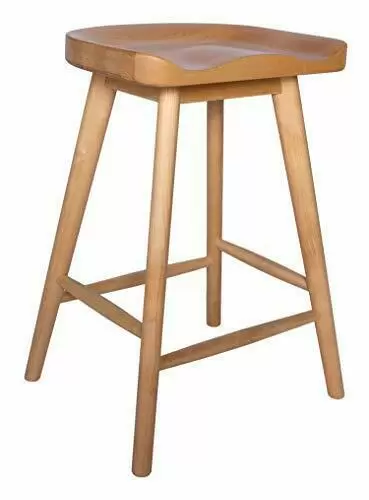 Photo 1 of Amazon Brand - Rivet Counter-Height Kitchen Bar Stool 24" H Birch Wood