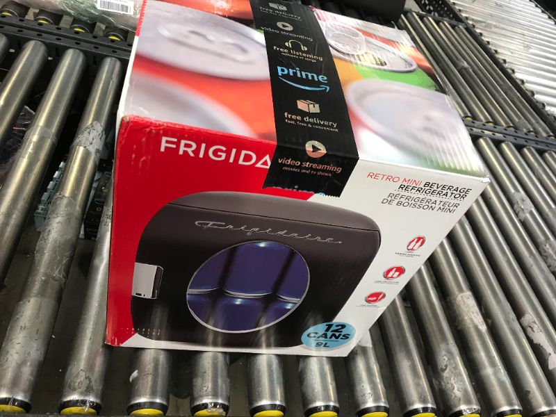 Photo 1 of Frigidaire EFMIS462-BLACK 12 Can Retro Mini Portable Personal Fridge/Cooler for Home, Office or Dorm, Black