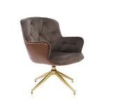 Photo 1 of ARTOS Modern Swivel Accent Chair Velvet Lounge with Soft Fabric Seating Cushion