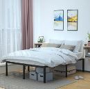 Photo 1 of Amazon Basics Heavy Duty Non-Slip Bed Frame with Steel Slats, Easy Assembly - 18"H, (King)