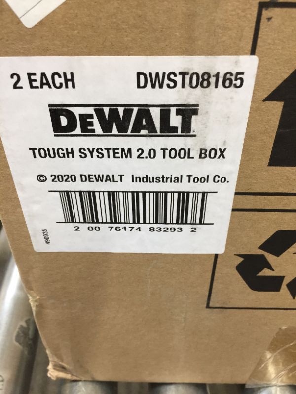 Photo 3 of 2 Pack Dewalt Portable Tool Box, 14-3/4" W, Plastic