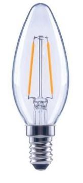 Photo 1 of 25-Watt Equivalent B11 Candle Dimmable ENERGY STAR Clear Glass Filament LED Vintage Edison Light Bulb Daylight (3-Pack)
